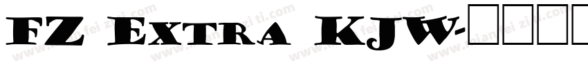 FZ Extra KJW字体转换